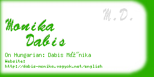 monika dabis business card